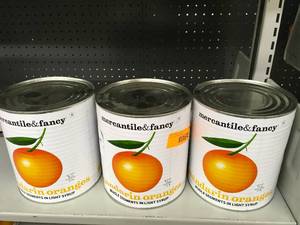 lot 118 image: Mercantile & Fancy Mandarin Oranges (3 106oz cans), Retail $14.97