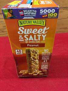 lot 120 image: Nature Valley Sweet & Salty Peanut Nut Granola Bars, Retail $12.79