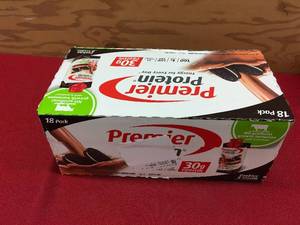 lot 122 image: Premier Protein Cookies N Cream, Retail $26.99
