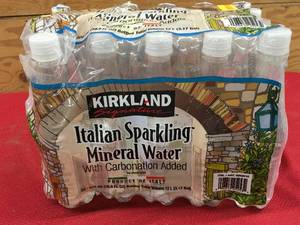 lot 126 image: Kirkland Signature Italian Sparkling Mineral Water, Retail $12.99