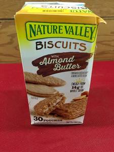 lot 132 image: Nature Valley Biscuits W Almond Butter, Retail $12.69