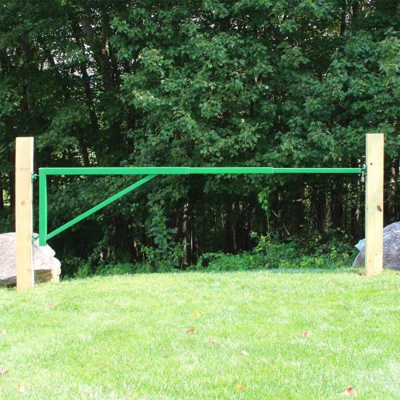 lot 100A image: Orgin Point Green Galvanized Steel Driveway Gate 550015