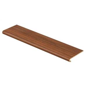 lot 7 image: Cap A Tread Peruvian Mahogany 47 in. Length x 12-18 in. Deep x 1-1116 in. Height Laminate to Cover Stairs 1 in. Thick 016071542