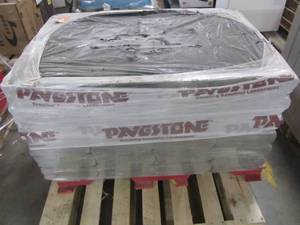 lot 59 image: Pavestone RumbleStone 10.5 in. x 3.5 in. x 5.25 in. Greystone Concrete Edger (144 Pcs.  125 Lin. ft.  Pallet) 95534