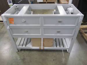 lot 109 image: Scott Living Canterbury 47 x 34.5 Light Gray Single Sink Bathroom - Cabinet Only - 1227VA-48-242-900