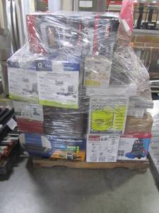 lot 136 image: WHOLESALE MIXED PALLET OF RETURNS - GARAGE ITEMS AND SHOP EQUIPMENT