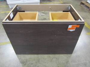 lot 140 image: Domani Larissa 30.5 in. W x 18.75 in. D Vanity in Elm Ember - Cabinet Only - LR30P2-EE