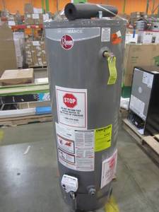 lot 143 image: Rheem Performance 50 Gal. Tall 38,000 BTU Natural Gas Tank Water Heater XG50T06EC38U1
