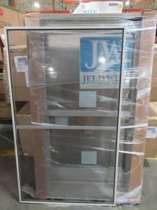 lot 254 image: JELD-WEN 27 14 X 44 34 X 4 916 Double Hung Window, Primed White Interior, Desert Sand Exterior, Single Cam Lock