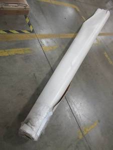 lot 275 image: 12 Foot Linoleum Roll (cut) Approximately 25 in Total Length - Hardwood Pattern