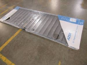 lot 293 image: AZEK Pre-Assembled 36 X 8 Aluminum Rail Panel in Black.