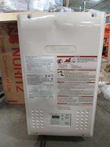 lot 307 image: Noritz NR98DVCNG Indoor Concentric Vent Tankless Hot Water Heater, max. 199,900 Btuh, 202 GPH Refresh Rate - Natural Gas - Slight Dents