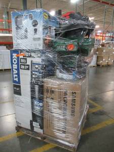 lot 325 image: MIXED PALLET OF MISCELLANEOUS TOOLS, APPLIANCES AND MORE
