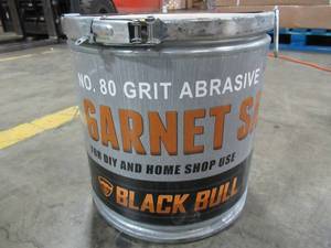 lot 317 image: Black Bull Blast Media 80-Grit Abrasive Garnet Sand, SBGARN