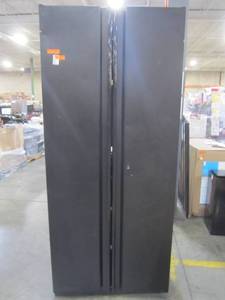lot 198 image: Heavy Duty Welded Steel Garage Cabinet in Black HTC310110