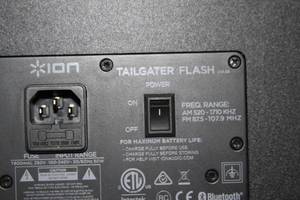 lot 37 image: ION Tailgater Flash Portable Bluetooth Rechargeable Audio Speaker with Sound Reactive Dynamic Light Show