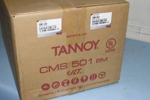 lot 54 image: New in Box PAIR of Tannoy CMS 501 BM 5 Pro Audio Ceiling Speakers