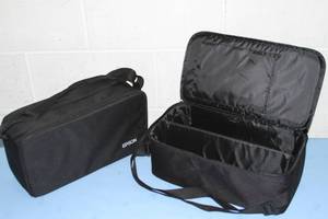 lot 89 image: Two (2) Epson Soft-Sided Zippered Travel  Storage Cases  Bags with Shoulder Straps