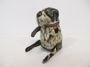 lot 107 image: Vintage MARX Tin Litho FLIPO Jumping Dog Wind Up Toy