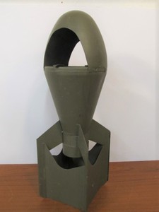 lot 113 image: Large Original Vintage WW2 Era Trench Art Bomb Ashtray