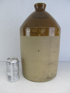 lot 81 image: Large Antique English Stoneware Albion Brewery Beer Jug