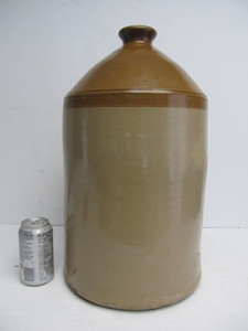 lot 84 image: Large 19 Antique English Stoneware Brewery Beer Jug