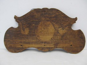 lot 127 image: Orig Antique Carved Wood Folk Art Tobacco Drying Rack