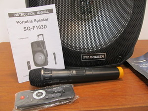 lot 192 image: Like-New STARQUEEN Portable SpeakerKaraokePA System 