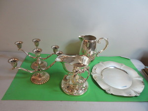 SILVER PLATED FORMAL SERVING PIECES