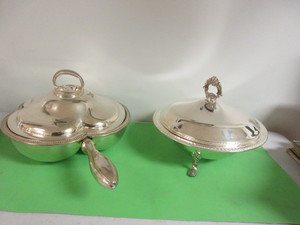 H.W & CO.  SILVER PLATED WARMING PAN