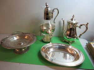 SILVER PLATED SERVING PIECES