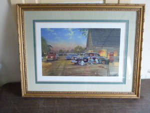 lot 3 image: A Finishing Touch Print by Dave Barnhouse