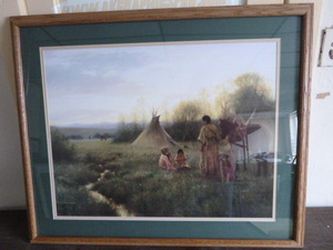 lot 14 image: Native American Print