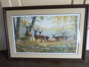 lot 16 image: Deer Print by Persis Clayton Weirs