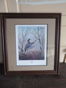 lot 34 image: The Drake (Mallard) Print by Derk Hansen