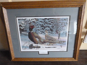 lot 36 image: Fence Post Lookout Print by Rick Kelley