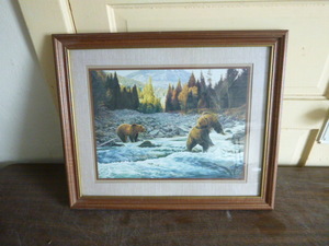 lot 54 image: Bear Print by Manuel Mansanarez Jr.