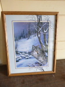 lot 55 image: Wolf Print by Lawrence R. McKee