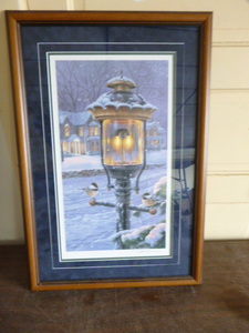 lot 66 image: Warmth of Winter III Street Light Print by Darrell Bush