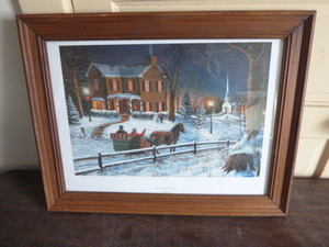 lot 67 image: Home for the Holidays Print by Jim Hansel