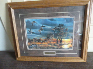 lot 72 image: Morning Mallards Print by Jim Hansel