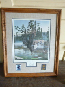 lot 78 image: Boundary Waters (Eagle) Print by Leo Stans