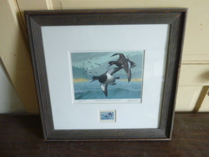 lot 82 image: 1978 Minnesota Waterfowl Hunting Stamp Design Print by Les Kouba