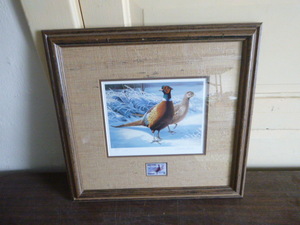 lot 89 image: 1983 Minnesota Pheasant Habitat Stamp Print by Daniel Smith