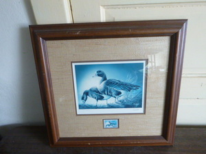lot 90 image: 1985 Minnesota Migratory Waterfowl Stamp Print by Terry Redlin