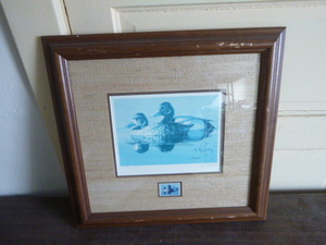 lot 91 image: 1986 Minnesota Migratory Waterfowl Stamp Print by Brian Jarvi
