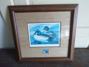 lot 92 image: 1987 Minnesota Migratory Waterfowl Stamp Print by Ron VanGilder