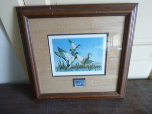 lot 95 image: 1977 Minnesota Migratory Waterfowl Stamp Print by David Maass