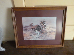lot 105 image: Native American Print by C.M. Russell