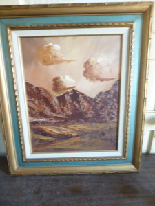 lot 110 image: Scenic Oil Print